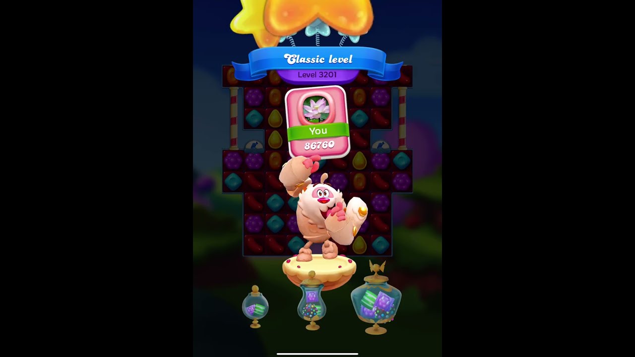 Classic level 3201, ⭐️⭐️⭐️ ranked No.1 🍾️🍾️🍾️ #candycrushfriends #candycrush #games 