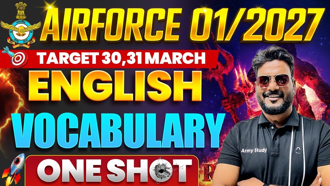 Airforce 01/2027 | Airforce Special Vocabulary Class 2026 | airforce vocabulary tricks 2026