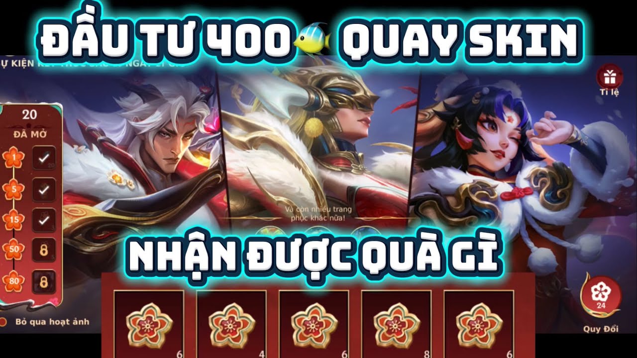 Tốc Chiến: Đầu tư 400🐠 QUAY GACHA GACHA, mình được những gì😅