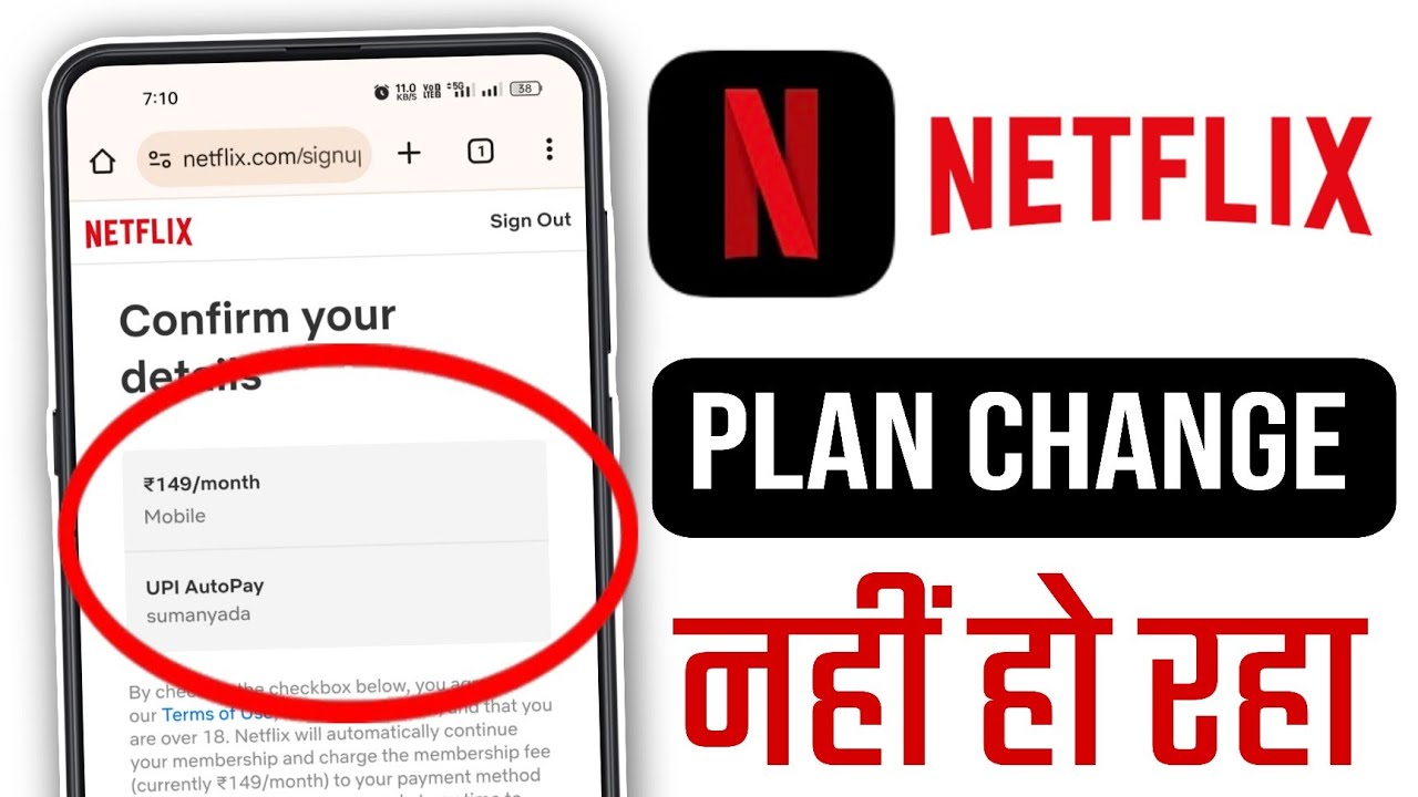 How to change netflix plan, Netflix ka plan change nahi ho raha, change netflix subscription plan