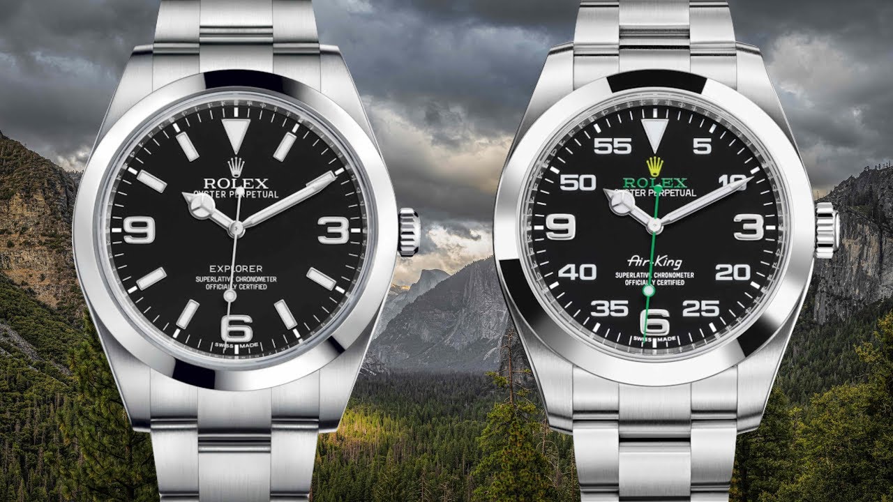 В ЧЕМ РАЗНИЦА?: Rolex Explorer и Rolex Air King