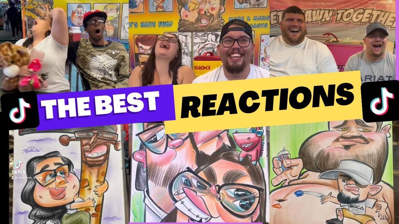 Drawing Funny Caricatures of People ▶️ 1|Best Reactions