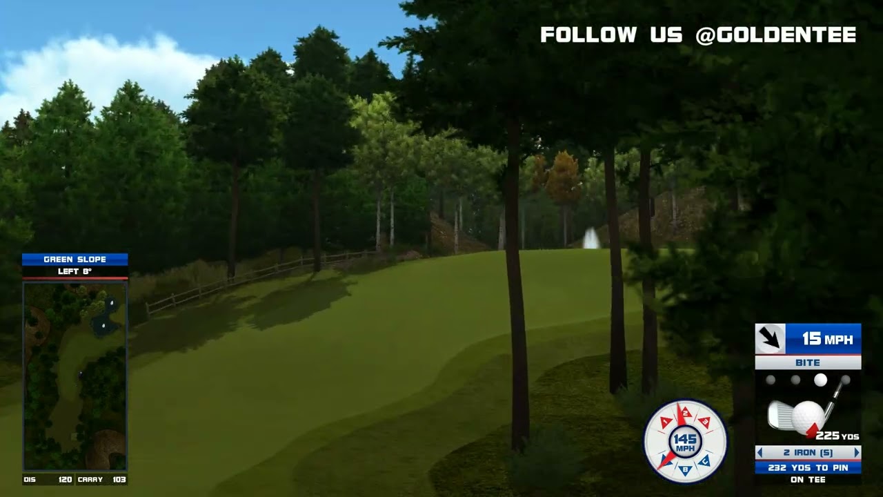 Golden Tee Great Shot on Eagles Peak!