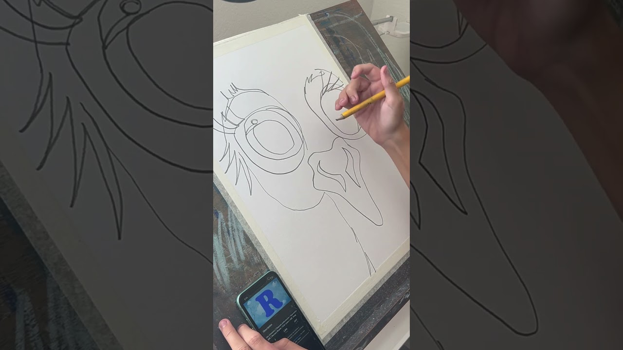 Sometimes, the beauty of art lies in its simplicity and flow. #art #drawing #autism#painting #shorts