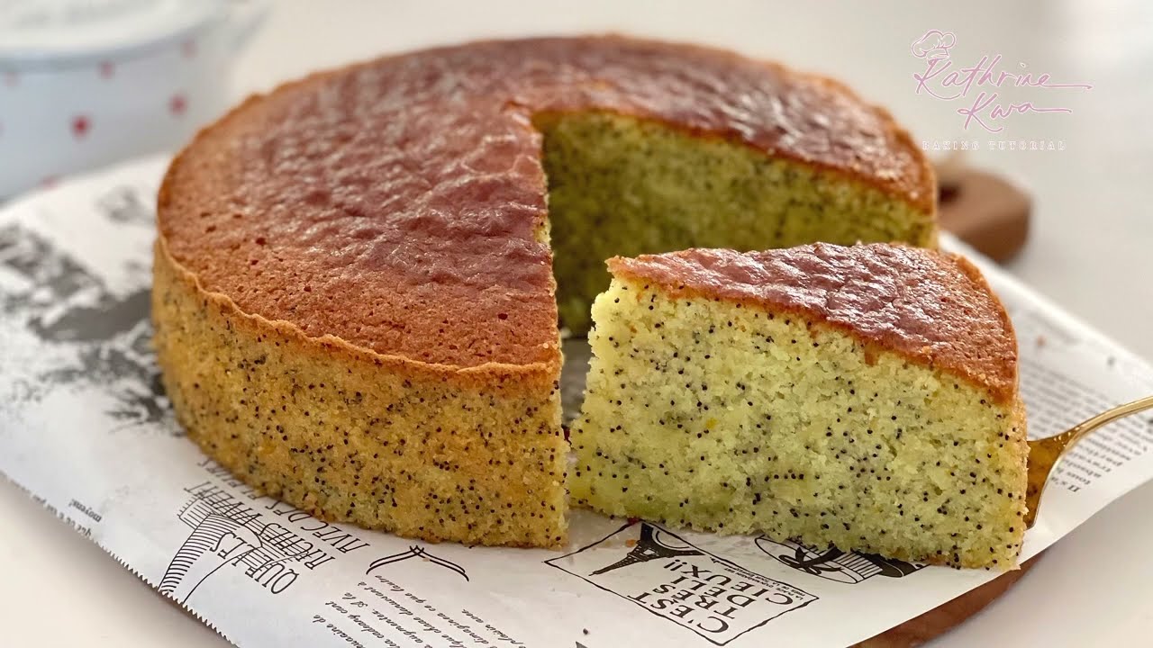 Orange Poppy Seeds Butter Cake  香橙罂粟籽牛油蛋糕