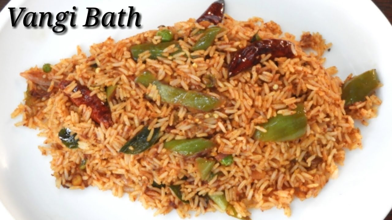 Vangi Bath in&zwnj; Kannada - ಸೂಪರ್ ವಾಂಗಿಬಾತ್&zwnj; | quick vangi Baath / Vangibath Recipe | Rekha Aduge