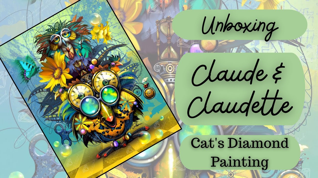 Diamond Art Club Unboxing | Claude & Claudette | A Relaxed Unboxing + Nosy Cat Cameos