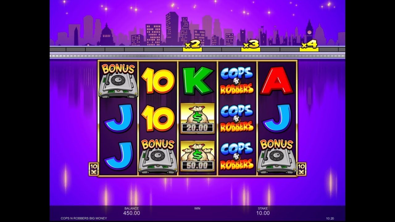 Cops N Robbers Big Money - Bonus Feature Win - slot bonus SUPER WIN!