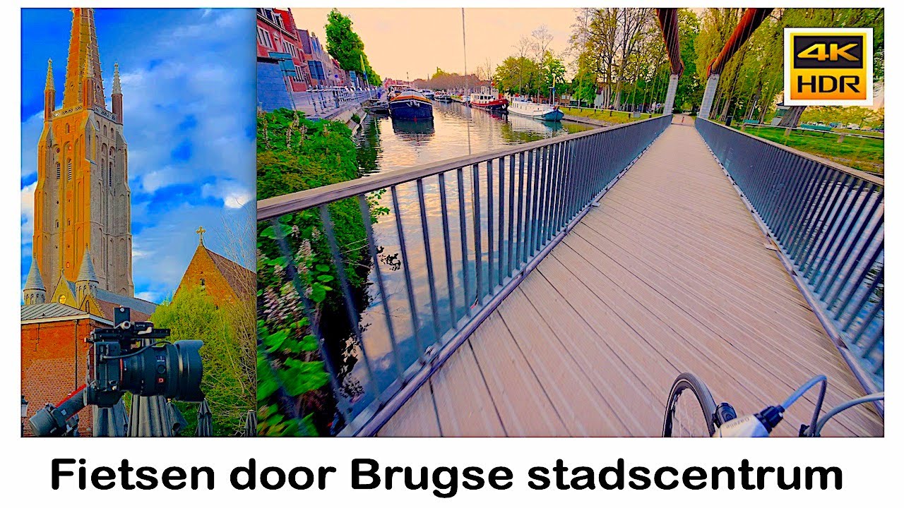 Brugge citytrip: Fietstocht door de historische binnenstad - 4K