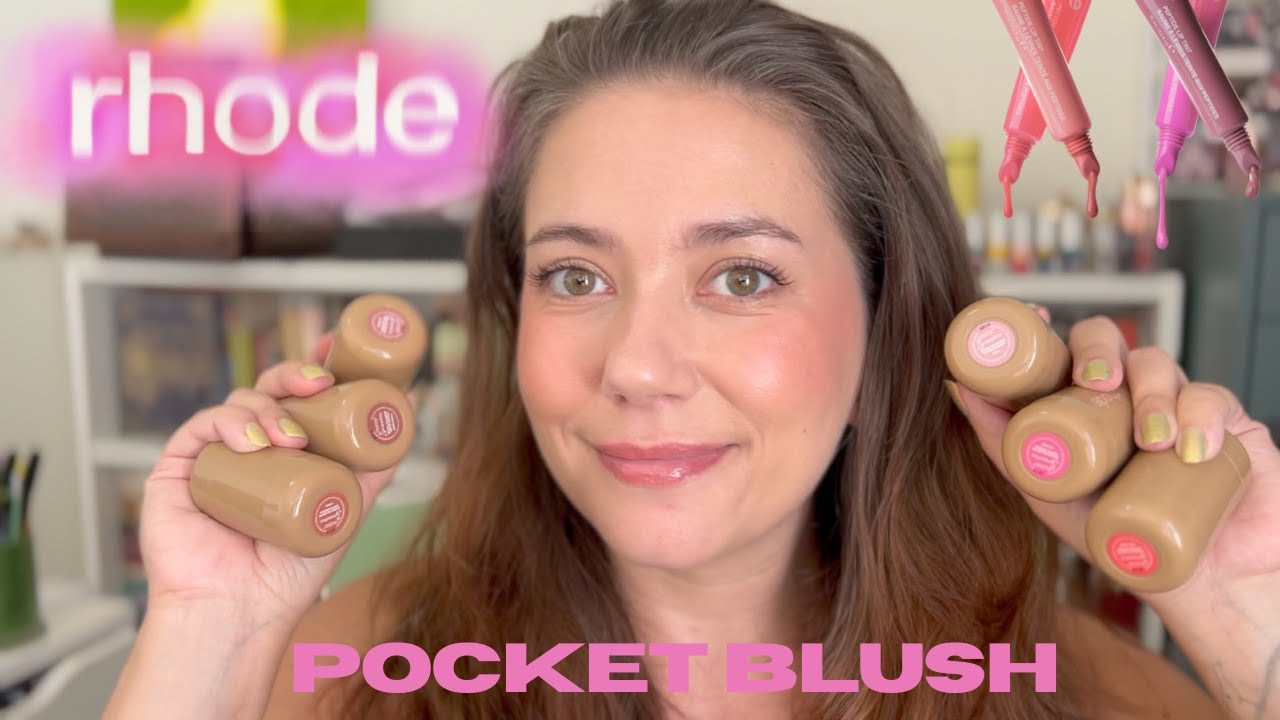 BEST CREAM BLUSH SHADES | Swatching Rhode Pocket Blush