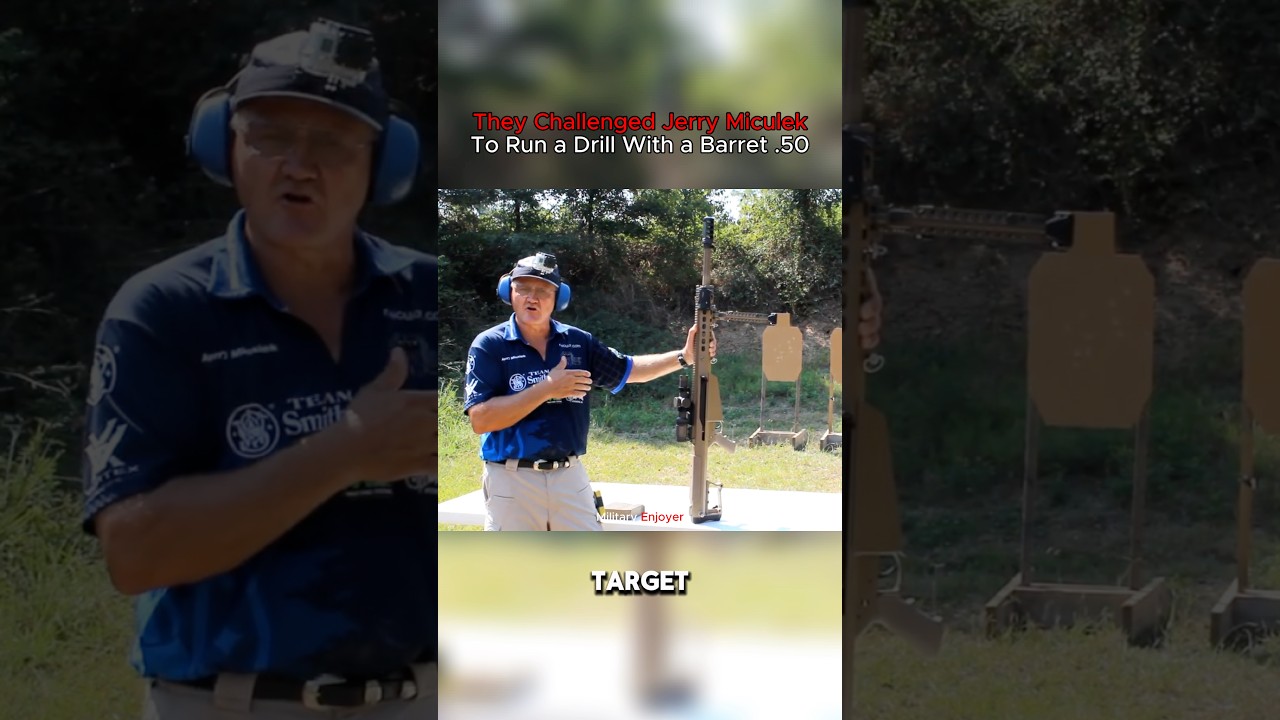 They Challenged Jerry Miculek To Run a Drill With a Barret .50