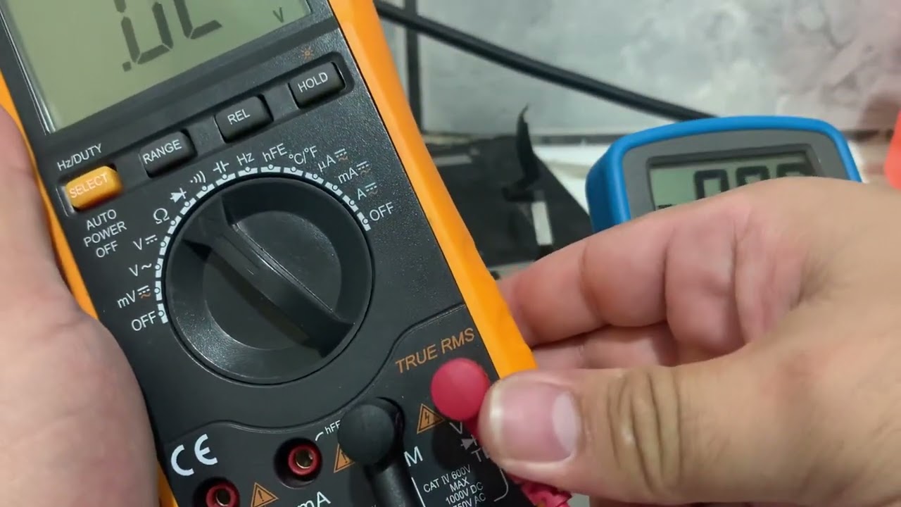 multimetro teste de condução reversa