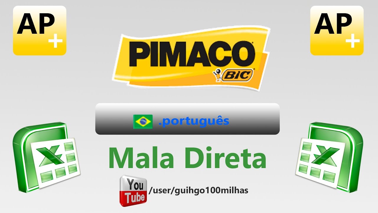 Como FAZER MALA DIRETA com PIMACO importando do EXCEL - usando o Assistente Pimaco - HD
