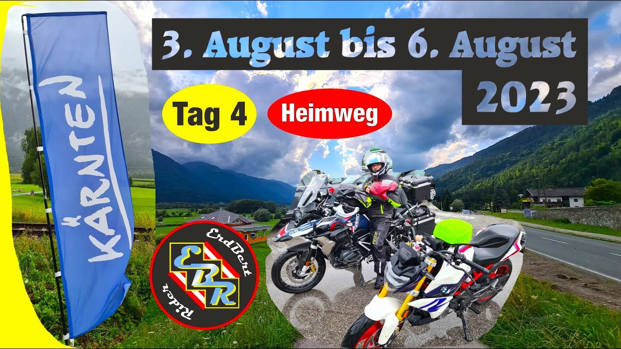 Motorradurlaub K&auml;rnten - Heimreise / R1250GS, G310R / Vater und Tochter