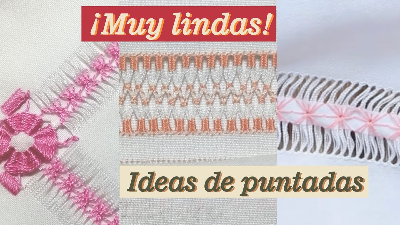 ​Tres ideas de puntadas ideales para tus proyectos de deshilado | TissuTejidos ​