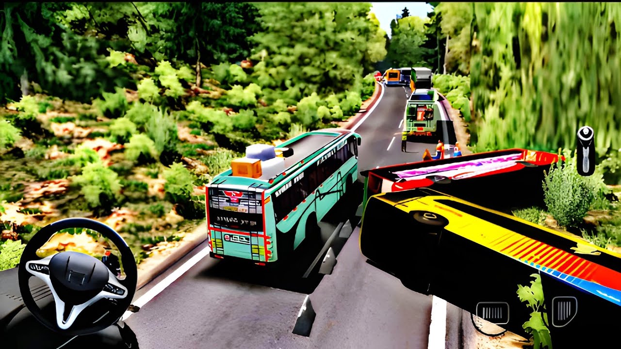 🤥BUS SIMULATOR INDONESIA || Bus 🚌 Driving👮 City euro Coach bus simulator 🔥-Android Gameplay Bus 2024