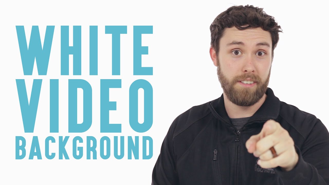 How to Shoot White Background Video