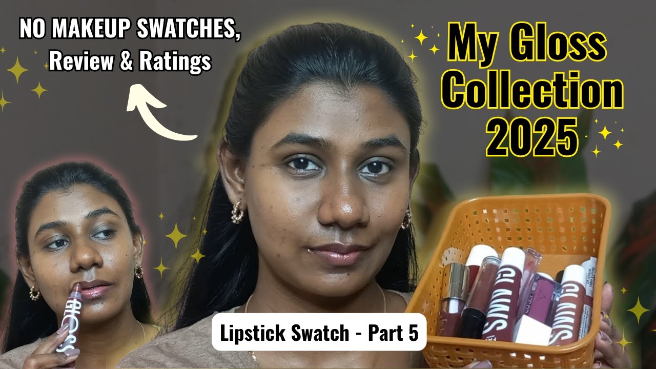 Review of all Lip Glosses 💋 i used on my Deep/dark brown skintone