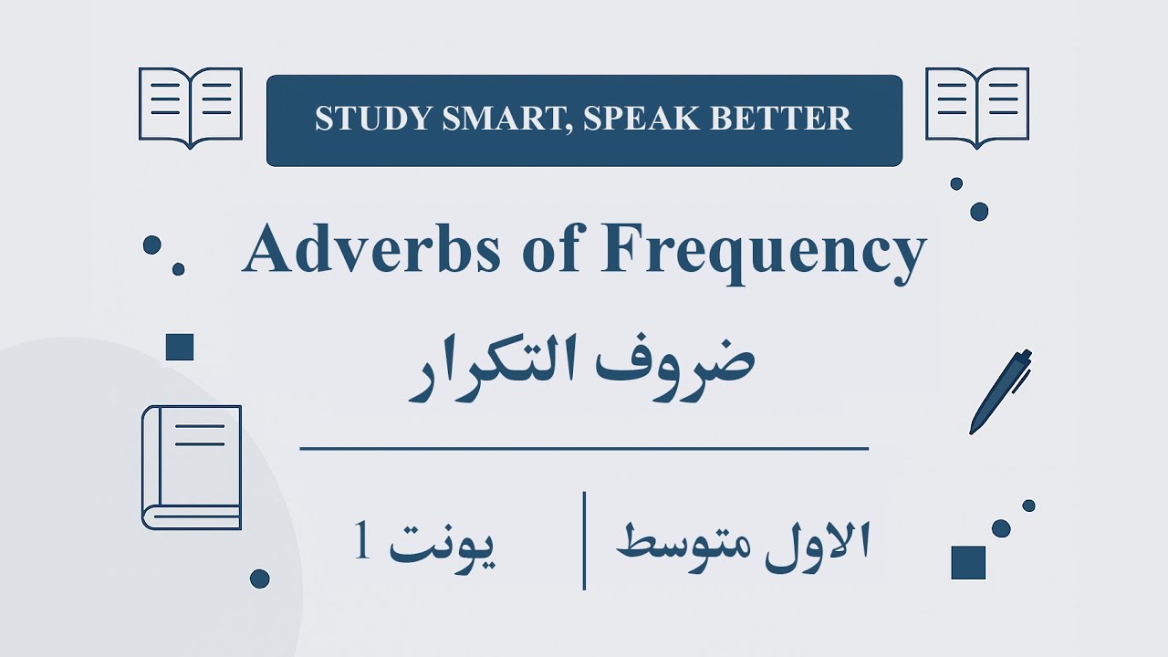 Adverbs of Frequency. ضروف التكرار للاول متوسط يونت 1