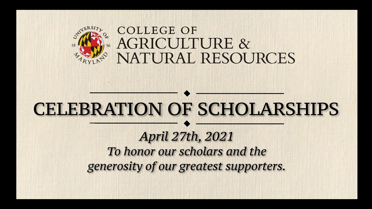 AGNR Celebration of Scholarships 2021