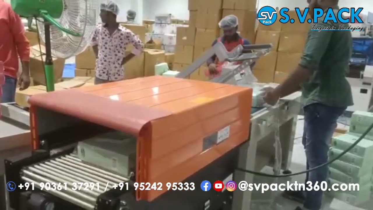 L SEALER WITH SHRINK TUNNEL