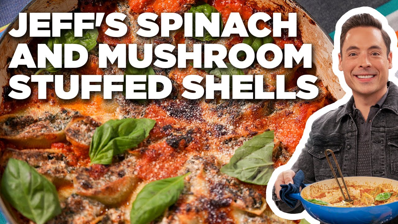 Jeff Mauro's Spinach and Mushroom Stuffed Shells | The Kitchen | Food Network