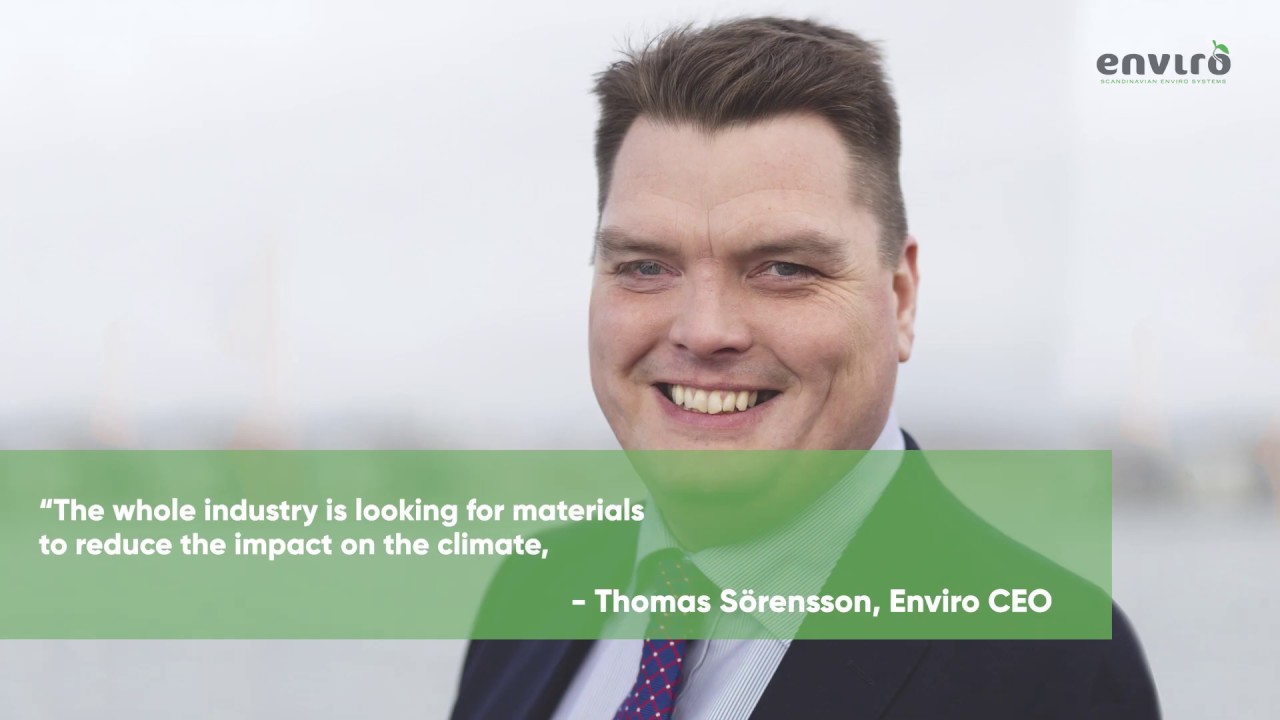 Enviro's recovered Carbon Black reduces CO2 emissions by over 79 %
