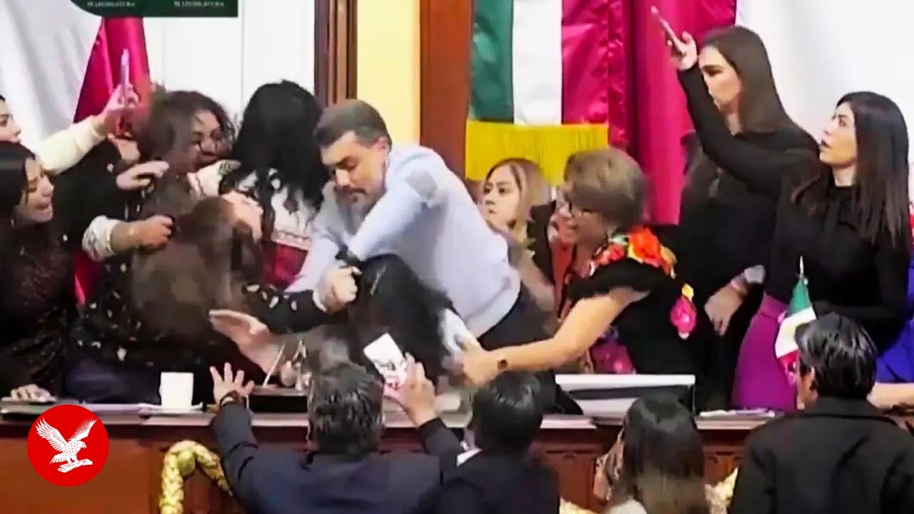 Mexican congress fight: Female lawmakers brawl during heated debate