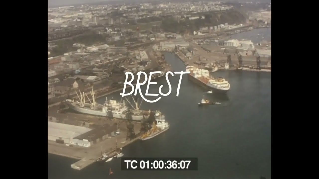 Un paysage à Brest : le port de commerce