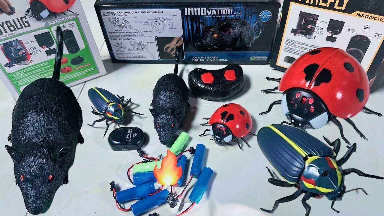 Remote control Firefly vs Bodybug vs innovation mouse Unboxing & Testing|RC Animals