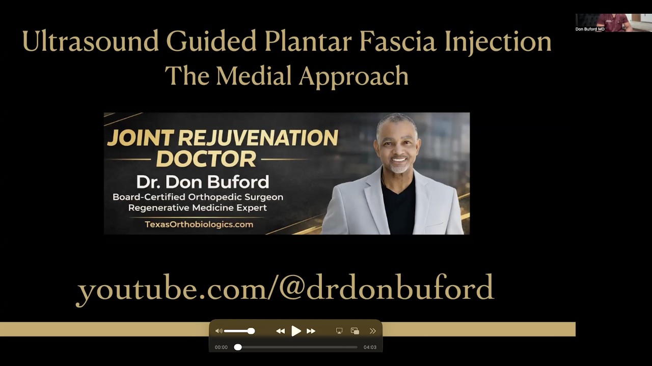 Do you have Plantar Fasciitis?  Trying to avoid surgery? Ultrasound guided injection demo with PRP!