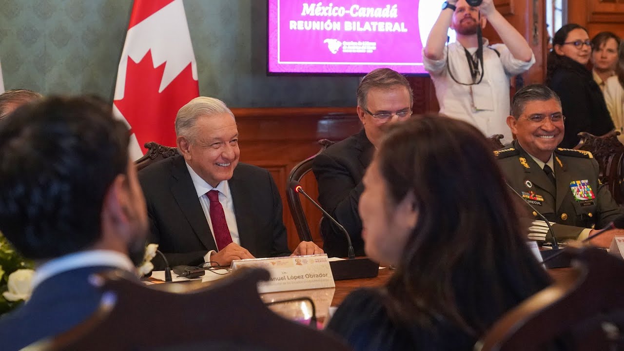 Reunión bilateral México-Canadá, desde Palacio Nacional