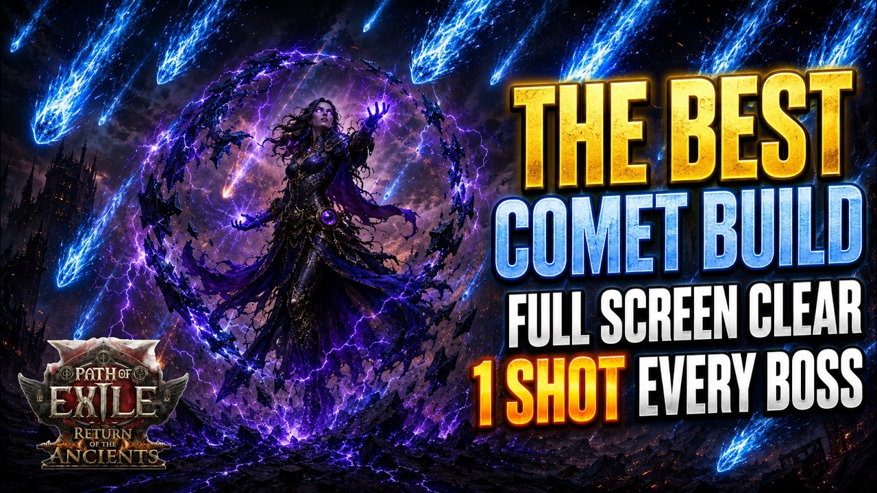 PoE 2 0.5 Stormweaver Spark COC Comet - INSANE Comet Rain FULL Screen CLEAR Mageblood SETUP