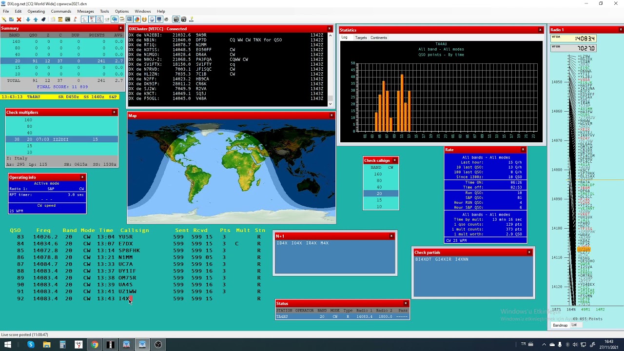 CQ World Wide DX Contest CW 2021 - Dxlog.net
