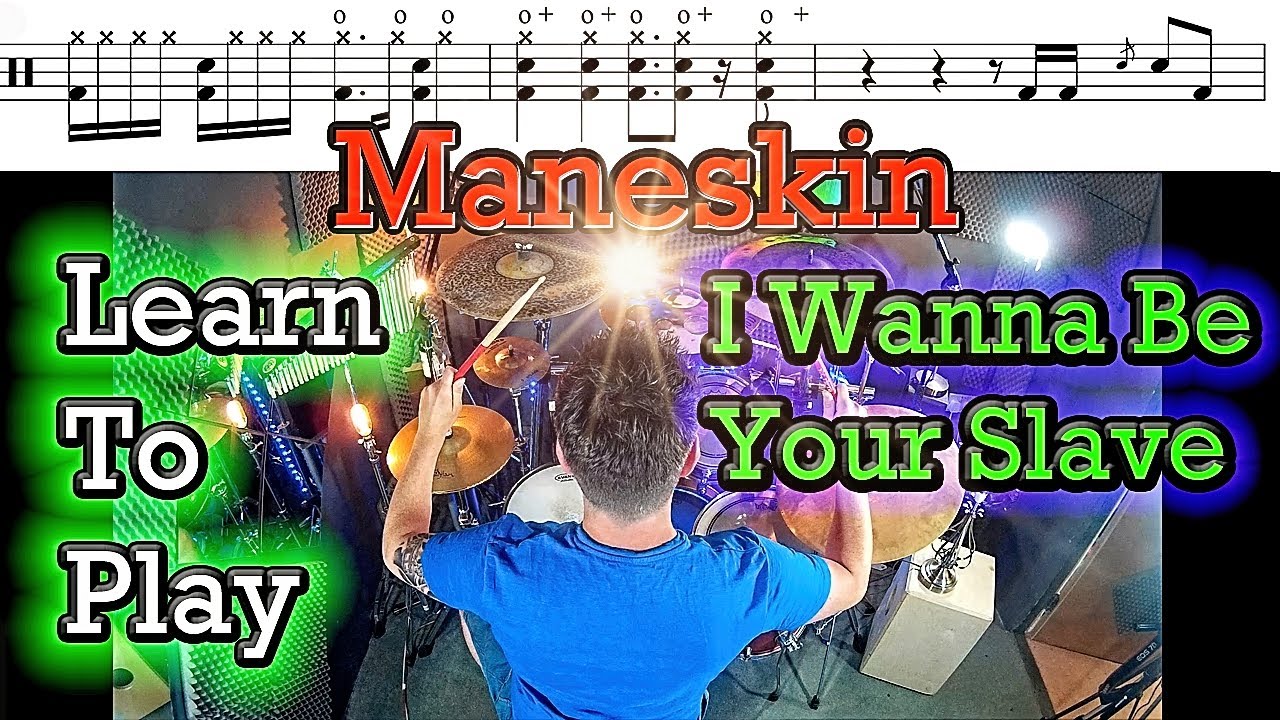 Måneskin  I wanna be your slave Drum Tutorial Lesson