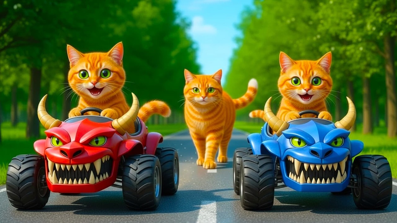 Mama Cat Trims Fur on the Farm and Makes Tiger Hat For Kittens At Home🐾🎩🐯