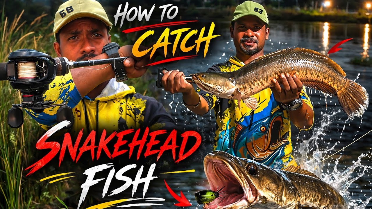 How to catch snakehead fish live strike & fishing tips 