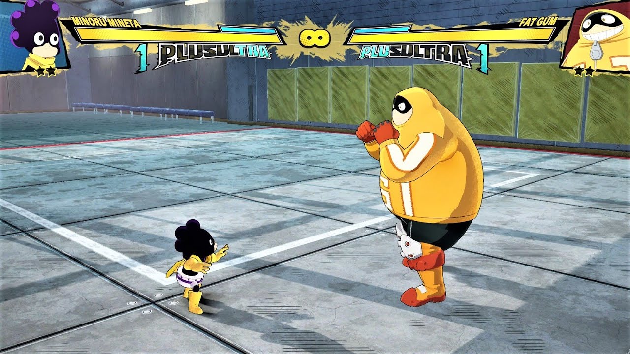 Minoru Mineta vs Fat Gum (Hardest AI) - My Hero One's Justice 2