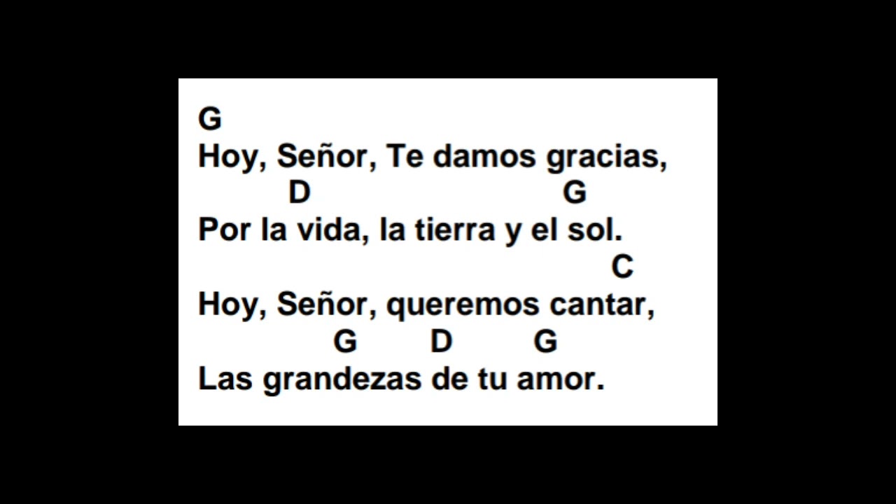 HOY SEÑOR TE DAMOS GRACIAS – CESÁREO GABARÁIN