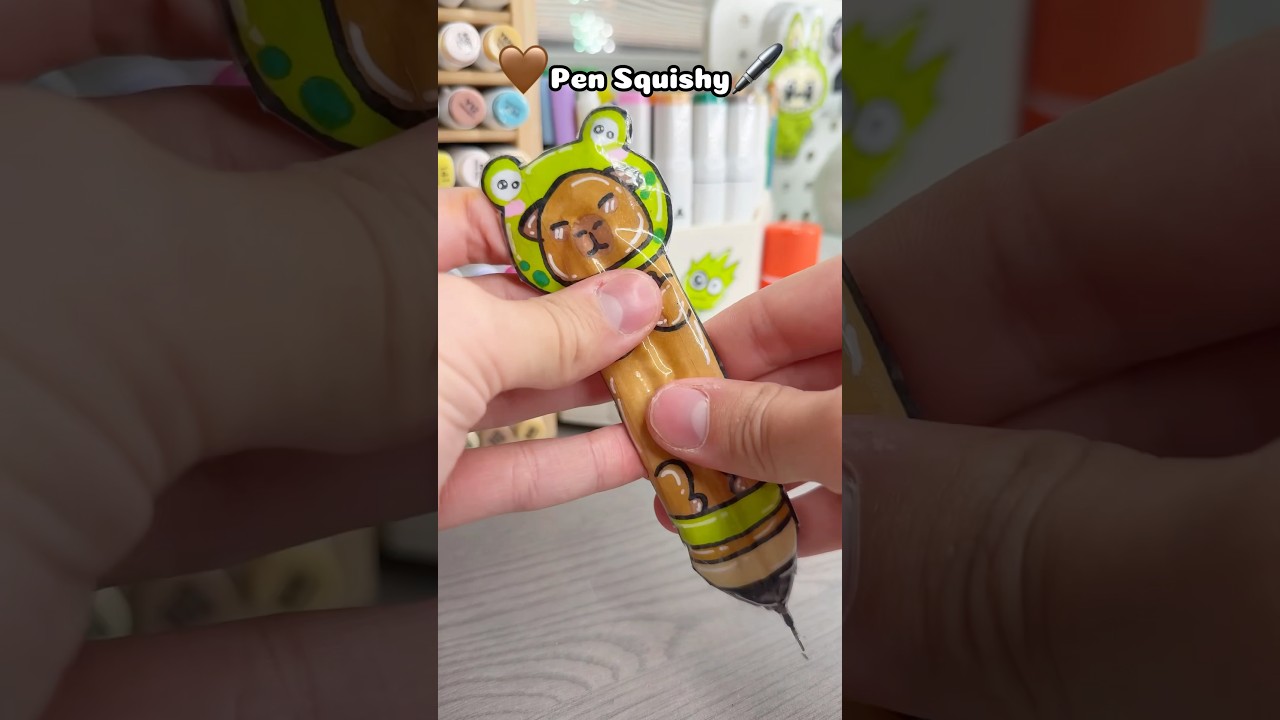 🤎DIY Paper Squishy Pen!? 