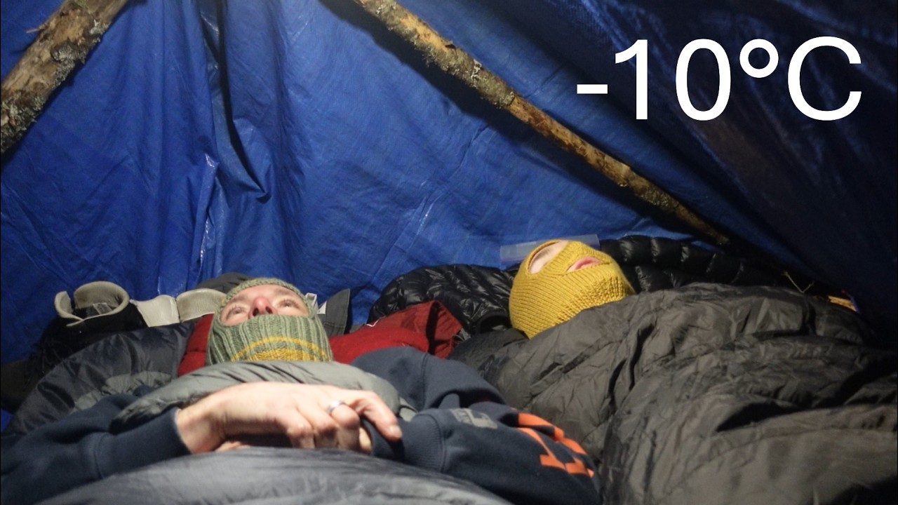 My Old Man Comes Winter Camping! (-10°C/14°F)