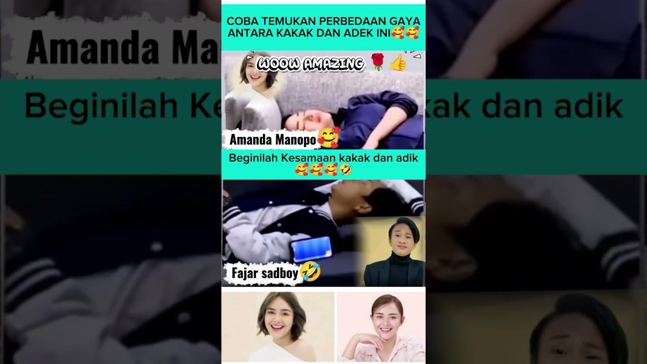 GNAKAK.❗ BEGINILAH KESAMAAN ANTARA FAJAR DAN AMANDAMANDA 🤣 #funny#virals#viralshorts#fyp