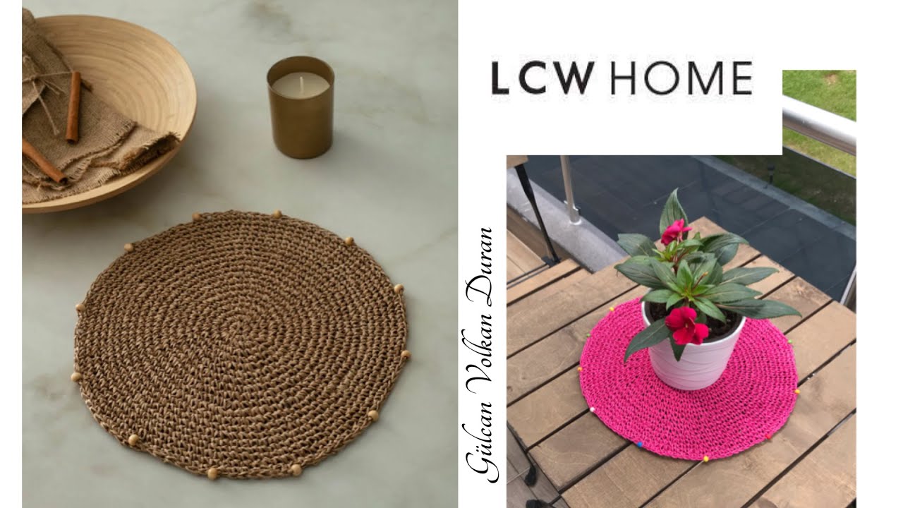 LCWHOME🪴Tığ İşi Örgü Kağıt Supla Yapımı 🧶