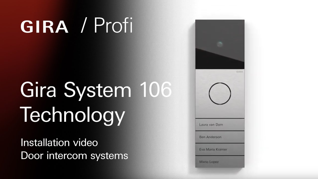 Gira System 106 Door intercom system - Technology