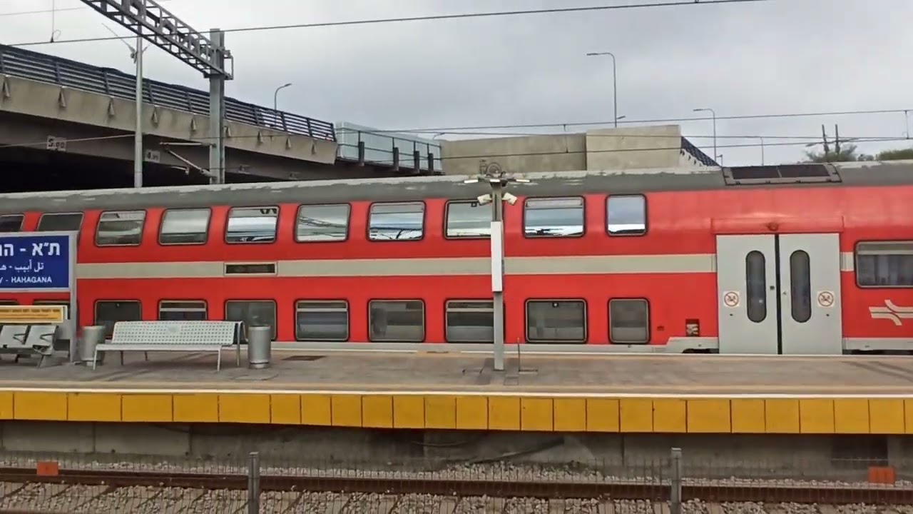 Двухэтажный поезд' Bombardier Double-deck Coach с тепловозом Euro 3200. Рейс Беэр-Шева — Кармиэль!