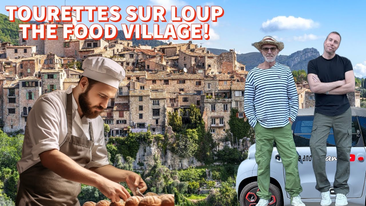 TOURRETTES SUR LOUP, лучшее место для еды на Французской Ривьере?!🇫🇷 🚙