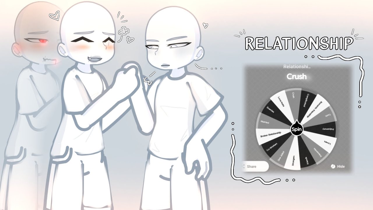 Make a Couple OC (Spin the Wheel) • Read Description • BY: mochiiシ︎