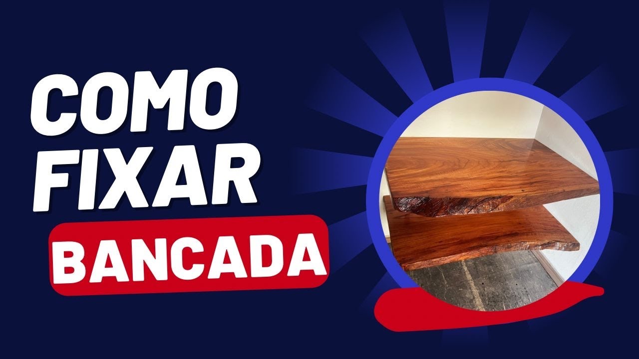 Melhor método de fixar bancada de banheiro ! Como fixar bancada de madeira em banheiro