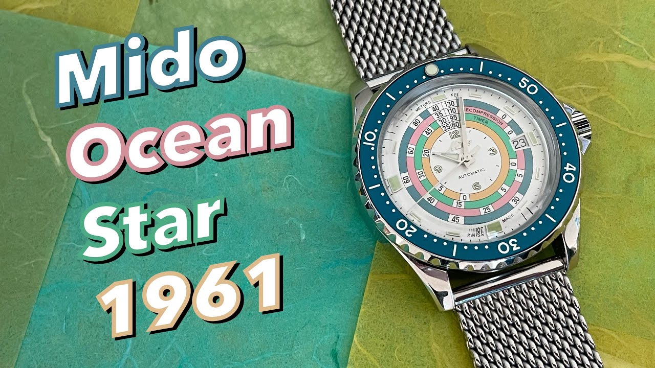 Mido Ocean Star Decompression Timer 1961 Turquoise Rainbow Diver Review