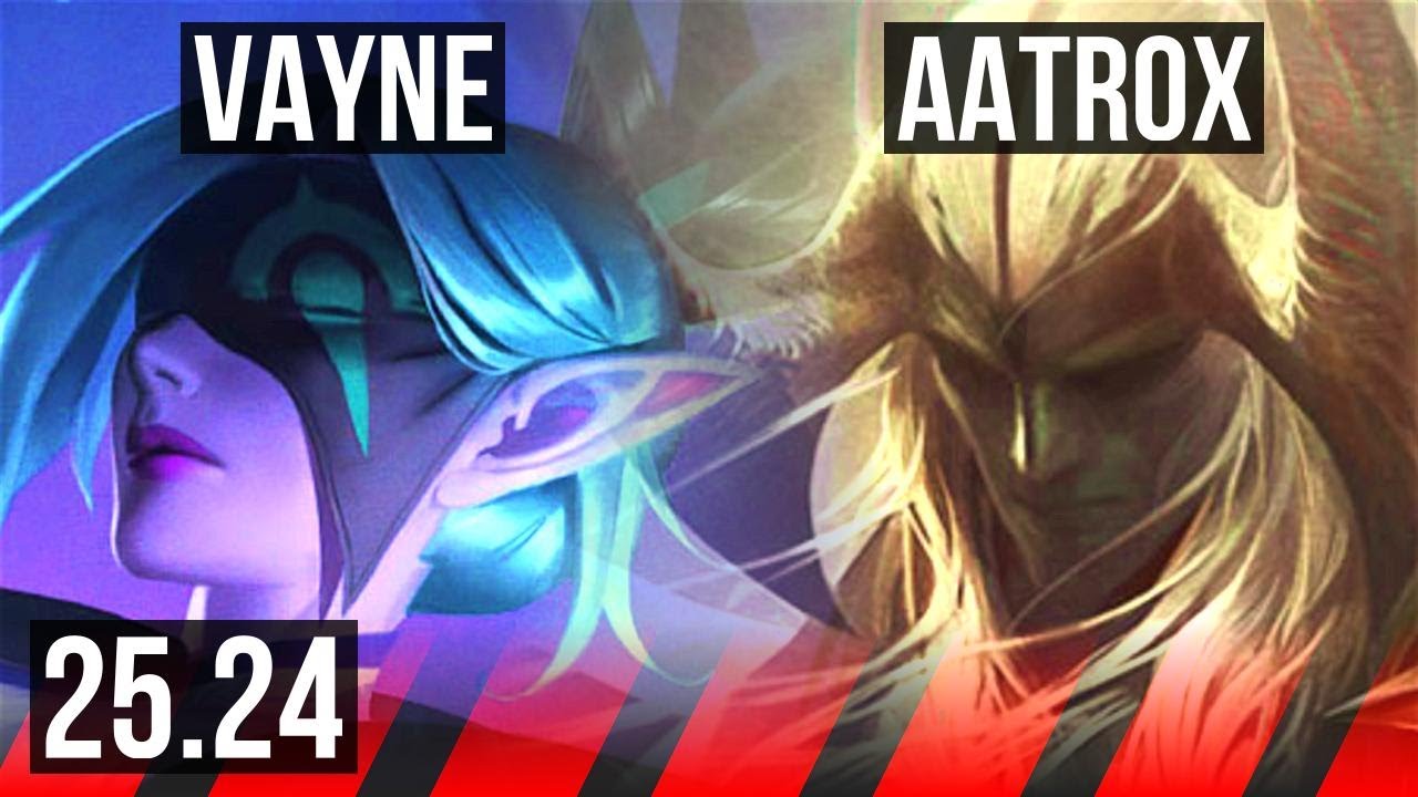 VAYNE vs AATROX (TOP) | Good KDA: 13/2/7 | EUW Challenger | 25.24